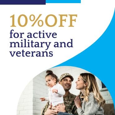 10% off ofr active military and veterans coupan