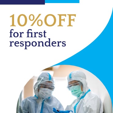 10% off for first repsonders 3